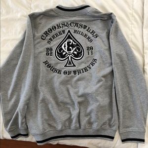 Crooks & Castles Grey Jacket (Baseball)